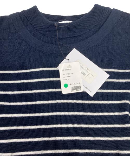 J.W.ANDERSON（ジェイダブリューアンダーソン）J.W.ANDERSON (ジェイダブリューアンダーソン) レイヤードボーダーニット ネイビー サイズ:S 未使用品の古着・服飾アイテム