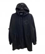 DIESELディーゼル）の古着「ロングジップパーカー」｜ブラック