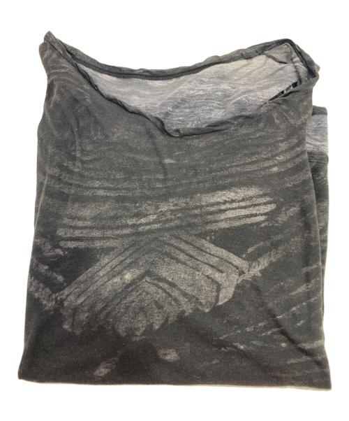 JULIUS（ユリウス）JULIUS (ユリウス) Printed Cotton Jersey Long Sleeve T-shirt ブラック サイズ:4の古着・服飾アイテム