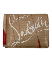 Christian Louboutin（クリスチャン・ルブタン）の古着「マネークリップ２つ折り財布」｜ベージュ