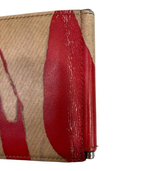 Christian Louboutin（クリスチャン・ルブタン）Christian Louboutin (クリスチャン・ルブタン) マネークリップ２つ折り財布 ベージュの古着・服飾アイテム