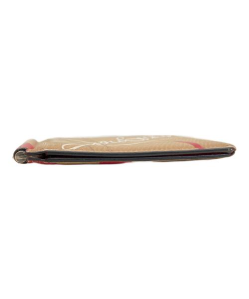 Christian Louboutin（クリスチャン・ルブタン）Christian Louboutin (クリスチャン・ルブタン) マネークリップ２つ折り財布 ベージュの古着・服飾アイテム