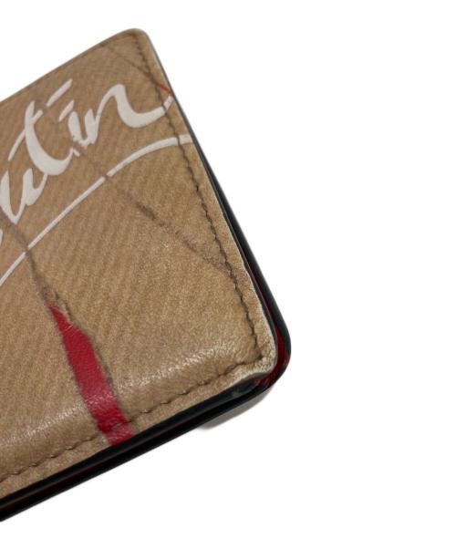 Christian Louboutin（クリスチャン・ルブタン）Christian Louboutin (クリスチャン・ルブタン) マネークリップ２つ折り財布 ベージュの古着・服飾アイテム