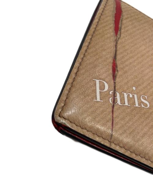 Christian Louboutin（クリスチャン・ルブタン）Christian Louboutin (クリスチャン・ルブタン) マネークリップ２つ折り財布 ベージュの古着・服飾アイテム