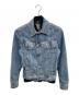 DOLCE & GABBANA（ドルチェ＆ガッバーナ）の古着「ニットレイヤードデニムジャケット」｜ブルー