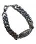 DIESEL (ディーゼル) オーバルロゴチェーンブレスレット シルバー：10000円
