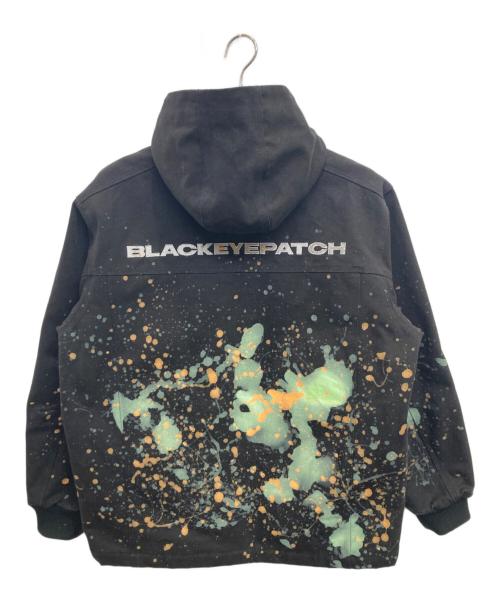 BlackEyePatch（ブラックアイパッチ）BlackEyePatch (ブラックアイパッチ) HOODED PAINTER JACKET ブラック サイズ:Mの古着・服飾アイテム