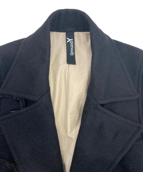 GROUND Y（グラウンドワイ）GROUND Y (グラウンドワイ) ダッフルコート ブラック サイズ:３の古着・服飾アイテム