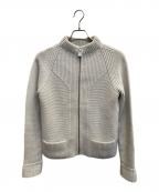 HERMESエルメス）の古着「ジップアップニット」｜アイボリー