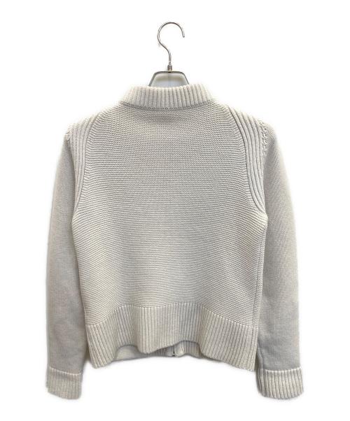 HERMES（エルメス）HERMES (エルメス) ジップアップニット アイボリー サイズ:38の古着・服飾アイテム