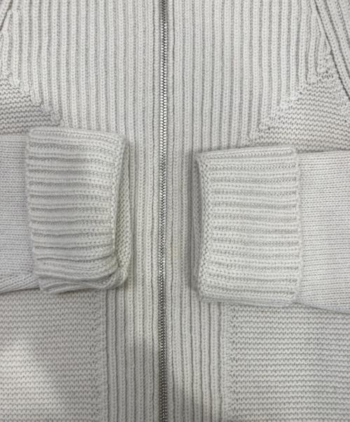 HERMES（エルメス）HERMES (エルメス) ジップアップニット アイボリー サイズ:38の古着・服飾アイテム