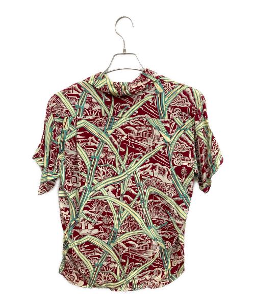 Sun Surf（サンサーフ）Sun Surf (サンサーフ) レーヨンアロハシャツ レッド サイズ:Sの古着・服飾アイテム