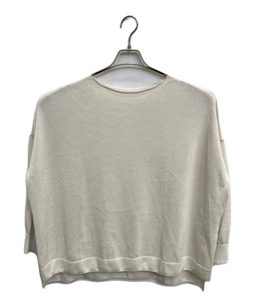 Loungedress（ラウンジドレス）Loungedress (ラウンジドレス) 和紙天竺ニット ベージュ サイズ:FREEの古着・服飾アイテム