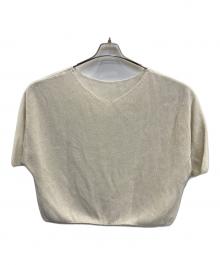 Loungedress（ラウンジドレス）の古着「2WAY鹿子ニット」｜ベージュ