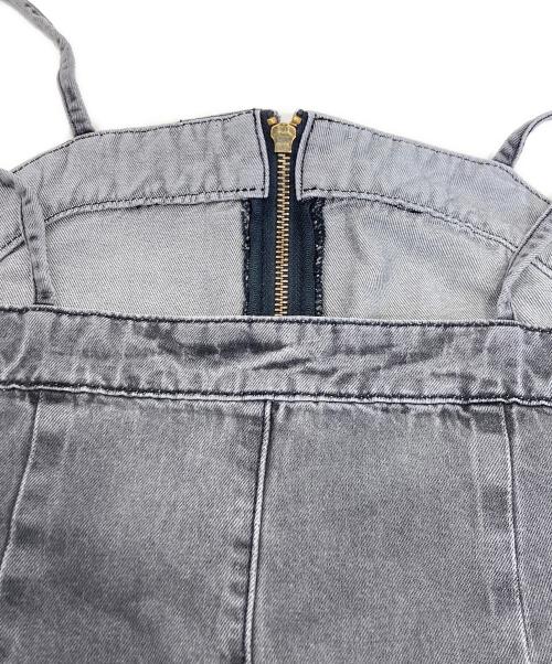 DOUDOU（ドゥドゥ）DOUDOU (ドゥドゥ) リヨセルデニムジャンスカ グレー サイズ:38 未使用品の古着・服飾アイテム