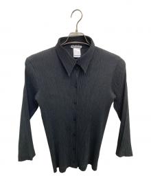 ISSEY MIYAKE（イッセイミヤケ）の古着「プリーツシャツ」｜ブラック