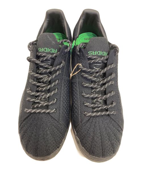 adidas（アディダス）adidas (アディダス) Pharrell Williams (ファレルウィリアムス) adidas x Pharrell Superstar Primeknit 'Black' ブラック サイズ:26.5 未使用品の古着・服飾アイテム