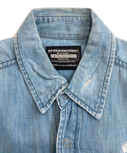 NEIGHBORHOOD（ネイバーフッド）NEIGHBORHOOD (ネイバーフッド) デニムシャツ インディゴ サイズ:Ｍの古着・服飾アイテム