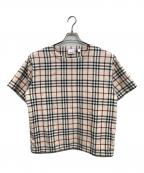BURBERRY LONDONバーバリーロンドン）の古着「ノバチェックTシャツ」｜ベージュ