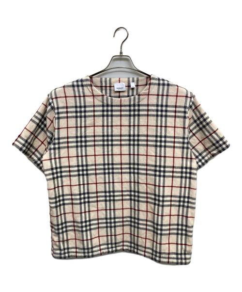 BURBERRY LONDON（バーバリーロンドン）BURBERRY LONDON (バーバリーロンドン) ノバチェックTシャツ ベージュ サイズ:Mの古着・服飾アイテム