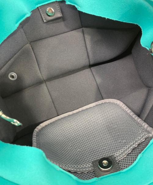 Rapture（ラプチャー）Rapture (ラプチャー) フラワー2WAYトートバッグ ターコイズの古着・服飾アイテム