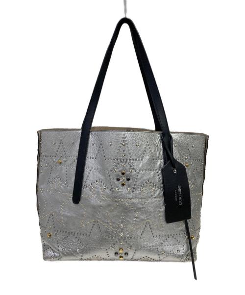 JIMMY CHOO（ジミーチュウ）JIMMY CHOO (ジミーチュウ) トートバッグ シルバーの古着・服飾アイテム