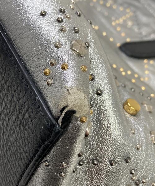 JIMMY CHOO（ジミーチュウ）JIMMY CHOO (ジミーチュウ) トートバッグ シルバーの古着・服飾アイテム