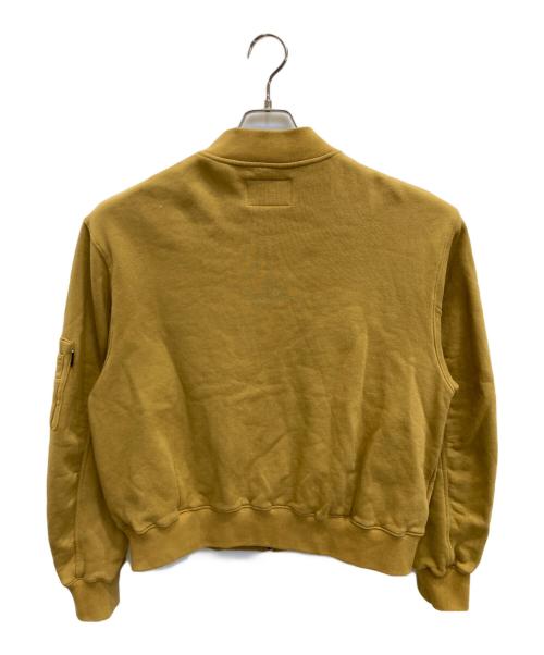 stussy（ステューシー）stussy (ステューシー) MA－１スウェットブルゾン ベージュ サイズ:Mの古着・服飾アイテム
