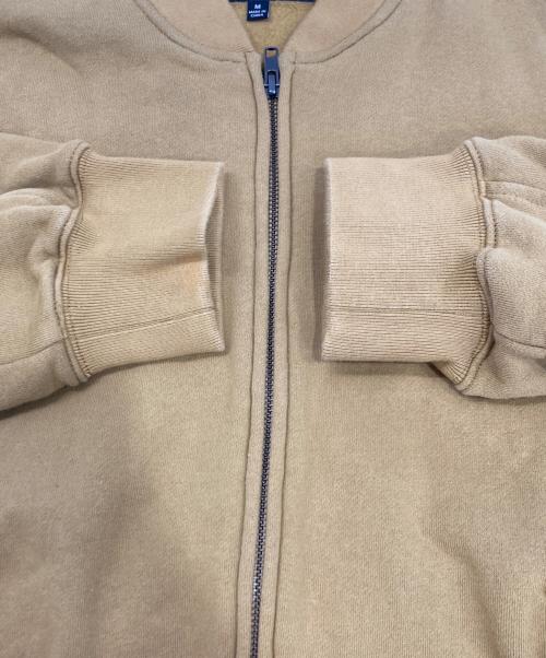 stussy（ステューシー）stussy (ステューシー) MA－１スウェットブルゾン ベージュ サイズ:Mの古着・服飾アイテム