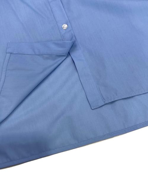 CADUNE（カデュネ）CADUNE (カデュネ) フリルカラーシャツ ブルー サイズ:38 未使用品の古着・服飾アイテム