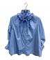 CADUNE（カデュネ）の古着「フリルカラーシャツ」｜ブルー