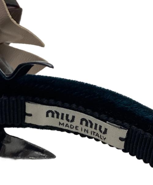 MIU MIU（ミュウミュウ）MIU MIU (ミュウミュウ) テントウムシカチューシャ ブラックの古着・服飾アイテム