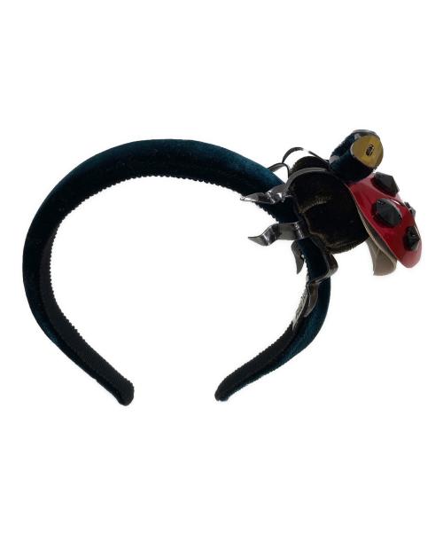 MIU MIU（ミュウミュウ）MIU MIU (ミュウミュウ) テントウムシカチューシャ ブラックの古着・服飾アイテム