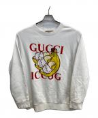 GUCCIグッチ）の古着「クルーネックスウェット」｜ホワイト