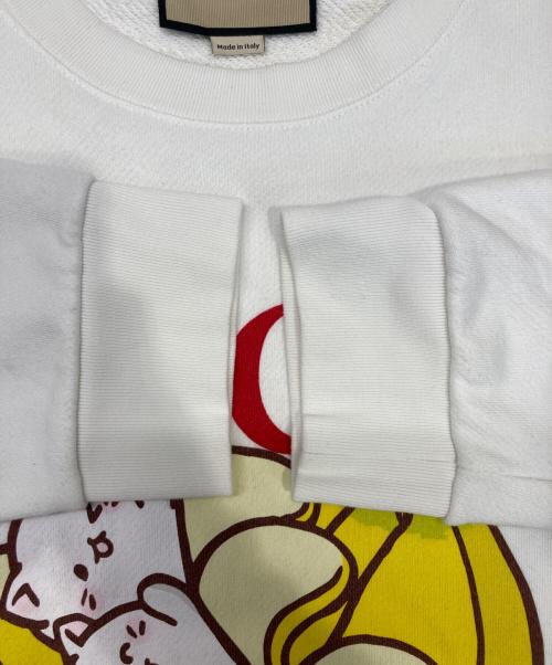 GUCCI（グッチ）GUCCI (グッチ) クルーネックスウェット ホワイト サイズ:XXL (180/100A)の古着・服飾アイテム