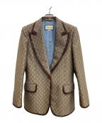 GUCCIグッチ）の古着「テーラードジャケット」｜ベージュ