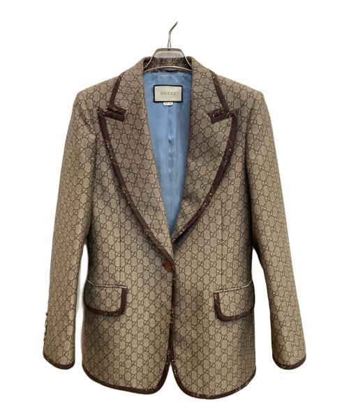 GUCCI（グッチ）GUCCI (グッチ) テーラードジャケット ベージュ サイズ:44の古着・服飾アイテム