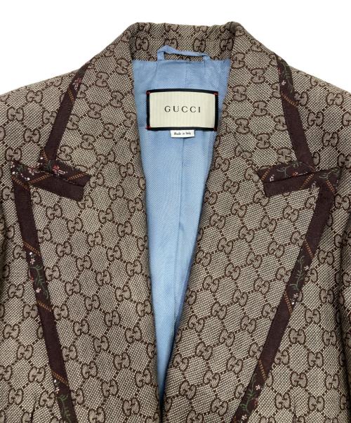 GUCCI（グッチ）GUCCI (グッチ) テーラードジャケット ベージュ サイズ:44の古着・服飾アイテム