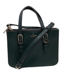 Kate Spade（ケイトスペード）の古着「コニー トリプルガセット スモール」｜グリーン