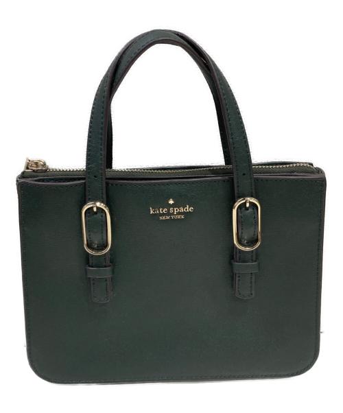 Kate Spade（ケイトスペード）Kate Spade (ケイトスペード) コニー トリプルガセット スモール グリーンの古着・服飾アイテム