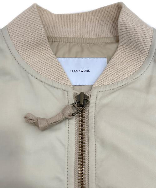 FRAMeWORK（フレームワーク）FRAMeWORK (フレームワーク) MA-1ジャケット ベージュ サイズ:FREEの古着・服飾アイテム