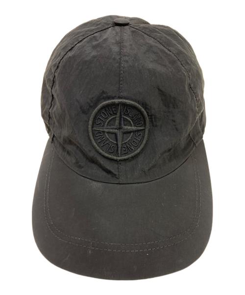STONE ISLAND（ストーンアイランド）STONE ISLAND (ストーンアイランド) NYLON METAL CAP ブラック サイズ:Lの古着・服飾アイテム
