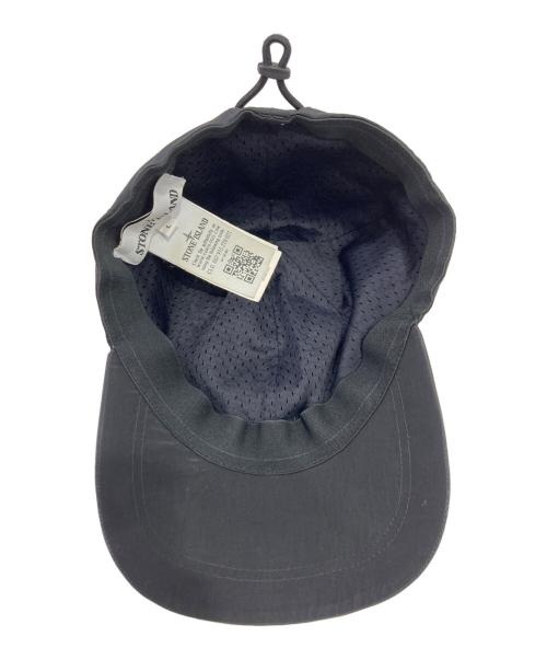 STONE ISLAND（ストーンアイランド）STONE ISLAND (ストーンアイランド) NYLON METAL CAP ブラック サイズ:Lの古着・服飾アイテム