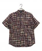 stussyステューシー）の古着「パッチワークチェックシャツ」｜マルチカラー