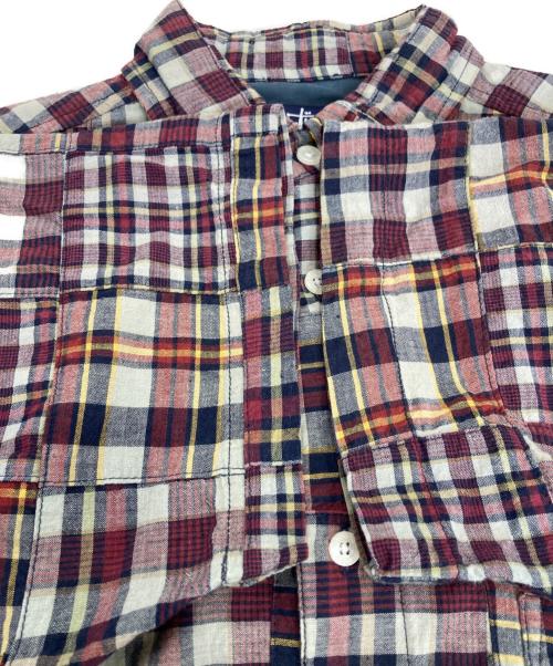stussy（ステューシー）stussy (ステューシー) パッチワークチェックシャツ マルチカラー サイズ:Sの古着・服飾アイテム