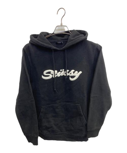 stussy（ステューシー）stussy (ステューシー) Pullover Hoodie ブラック サイズ:Sの古着・服飾アイテム