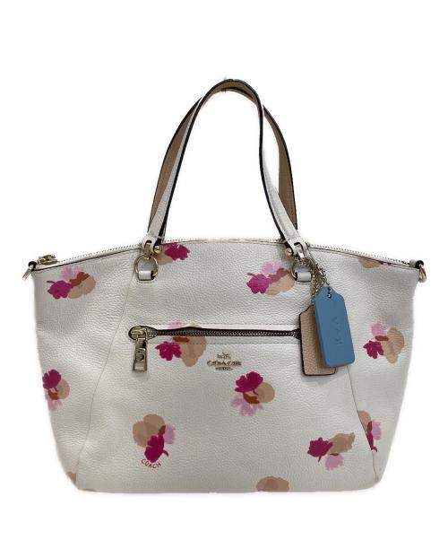 COACH（コーチ）COACH (コーチ) ハンドバッグ ホワイトの古着・服飾アイテム