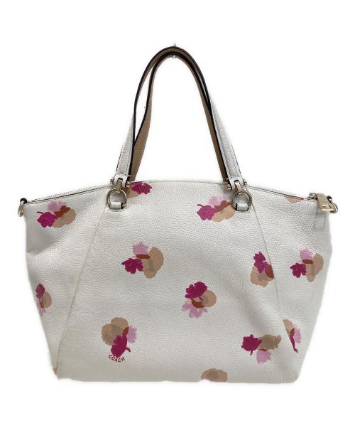 COACH（コーチ）COACH (コーチ) ハンドバッグ ホワイトの古着・服飾アイテム