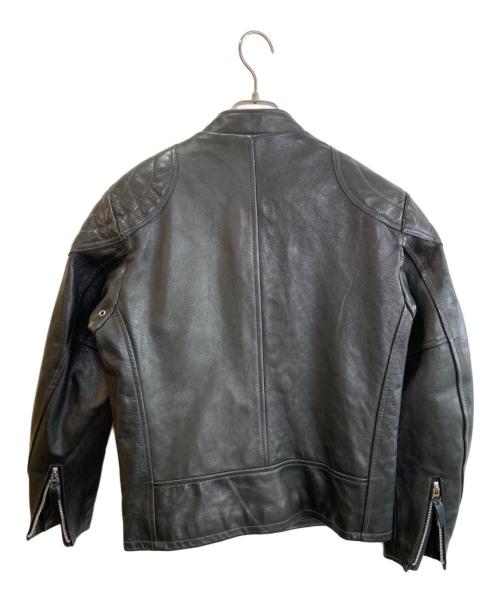 Schott（ショット）Schott (ショット) パデットシングルライダースジャケット ブラック サイズ:Mの古着・服飾アイテム