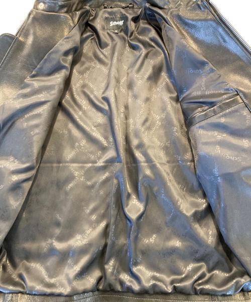 Schott（ショット）Schott (ショット) パデットシングルライダースジャケット ブラック サイズ:Mの古着・服飾アイテム